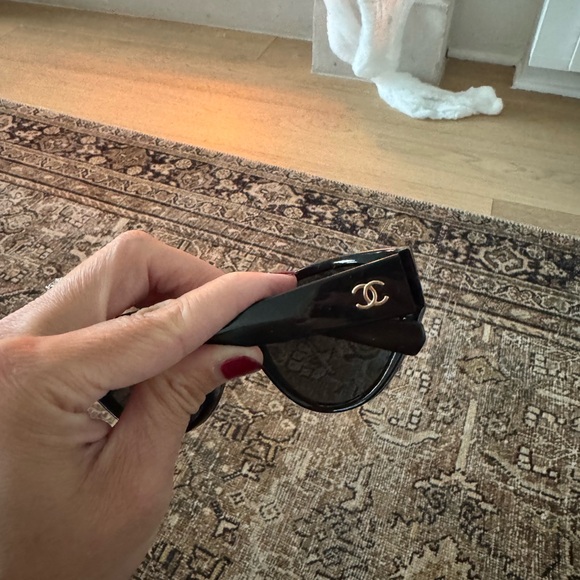 Chanel Acetate Cat Eye Sunglasses 6054 Black - Picture 5 of 13